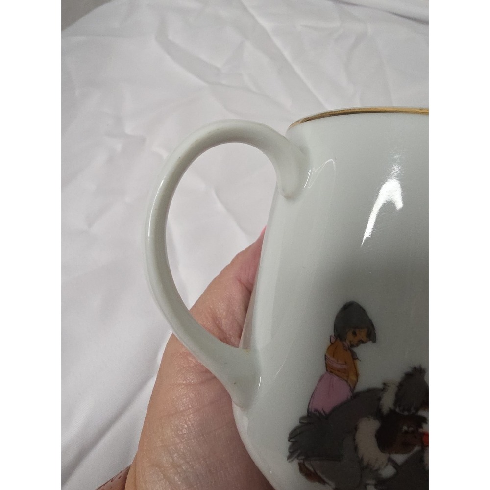 Vintage Walt Disney Productions - Gold Rimmed Jungle Book Coffee Cup Mug - Japan - Picture 8 of 9